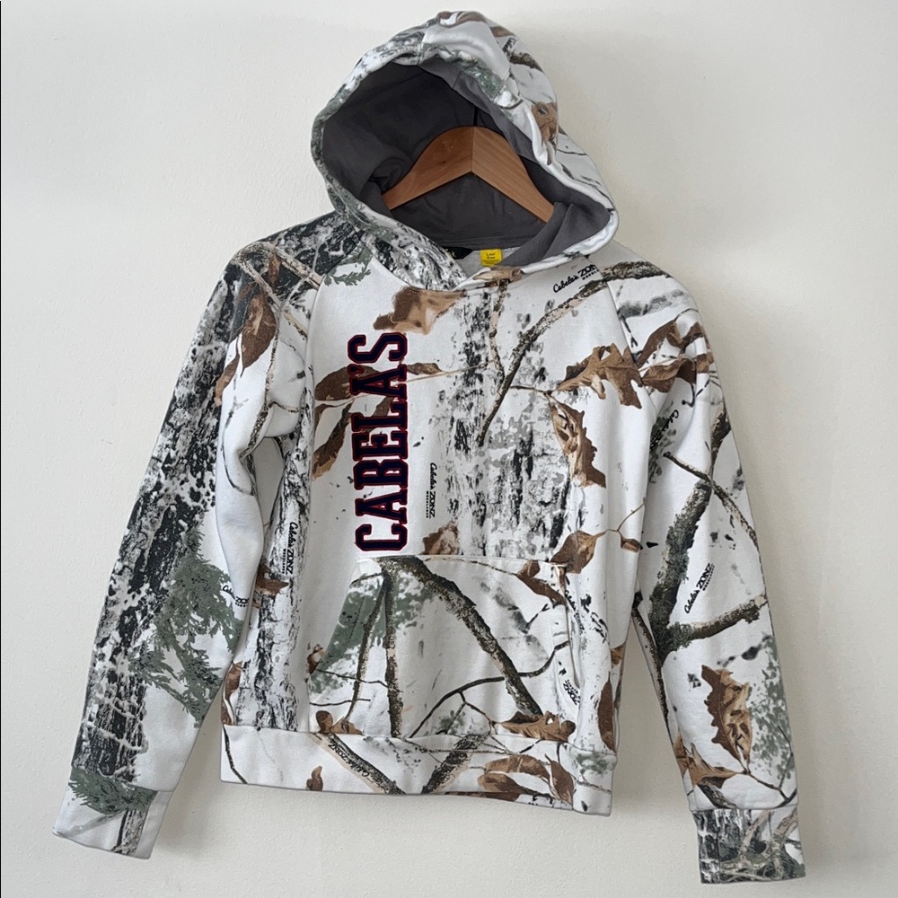 Cabela's Woodland Camo Hoodie 12 Kids